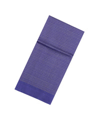 Blue Woven Tussar Silk Saree With Checks & Dotted Motifs-TU3569