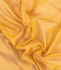 Yellow Handloom Maheswari Silk Cotton Saree With Zari Stripes-SC4850