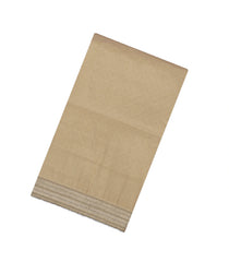 Taupe Woven Synthetic Blended Saree With Embroidered Border-EN1998