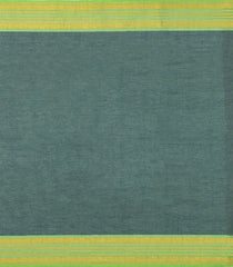 Sea Green Woven Chettinad Cotton Saree With Buttas & Contrast Border-CN1834