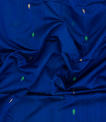 Blue Handloom Maheswari Silk Cotton Saree With Contrast Border-SC4165