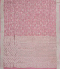 Dusty Pink Woven Mysore Silk Saree With Floral Motifs-MS3530