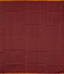 Maroon Handloom Silk Cotton Saree With Dotted Stripes-SC4418