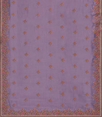 Lavender Woven Synthetic Blended Saree With Embroidered Motifs-EN2039