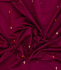 Crimson Handloom Maheswari Silk Cotton Saree With Buttas-SC4175