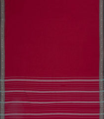 Crimson Woven Chirala Cotton Saree With Contrast Border-CR1398