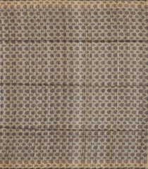 Black Handloom Dupion Silk Saree With Checks & Printed Pallu-DS0599