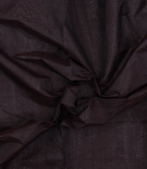 Black Handloom Silk Cotton Saree With Zari Border-SC4798