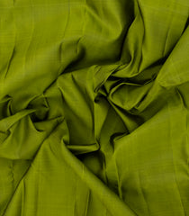 Green Handloom Kanchipuram Silk Saree With Magenta Border-KA14011