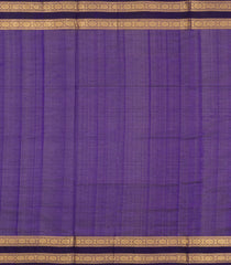 Purple Handloom Kanchi Cotton Saree With Silk Border-KC1805