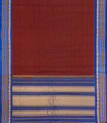 Crimson Handloom Gadwal Silk Cotton Saree With Stripes -GA0274