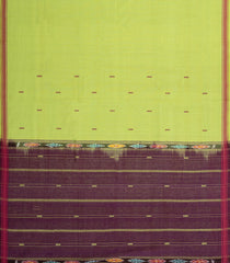 Light Green Woven Kadappa Cotton Saree With Buttas-KN0726
