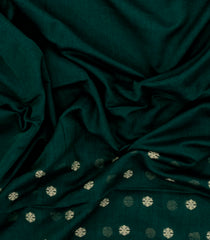 Sea Green Handloom Bengal Cotton Saree With Floral Buttas-BG1707