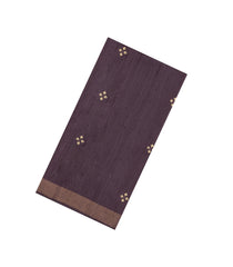 Lilac Handloom Dupion Silk Saree With Buttas & Printed Pallu-DS0556