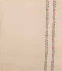 Taupe Printed Blended Exclusive Chanderi Saree With Jhalar-BL5825