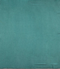 Sea Greeb Printed Tussar Silk Saree With Kalamkari Motifs-TU3641