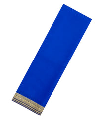 Blue Woven Mysore Silk Saree With Contrast Border-MS3568