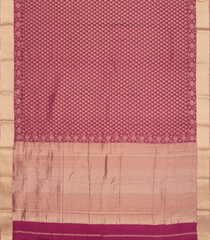 Lilac Mysore Crepe Silk Saree With Floral Motifs-MS3115