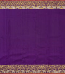 Aquamarine Handloom Korvai Kanchipuram Silk Saree With Contrast Border-KA15812