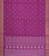 Magenta Printed Synthetic Dola Silk Saree With Zari Stripes & Border-SY0411