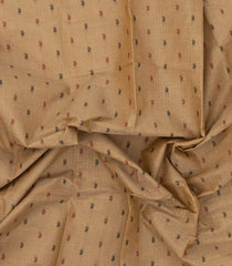 Beige Woven Rasipuram Cotton Saree With Mango Buttas-RA2576