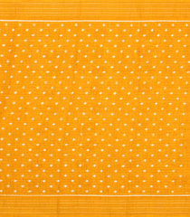 Yellow Printed Synthetic Dola Silk Saree With Zari Border-BL5093