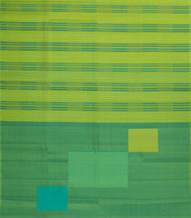 Light Green Handloom Soft Silk Saree With Abstract Stripes-SO4633