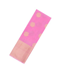 Pink Woven Blended Viscose Saree With Zari Buttas-BL6089