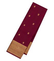 Maroon Handloom Kanchipuram Silk Saree With Buttas-KA15047-Maroon