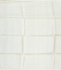 Off White Handloom Tussar Silk Saree With Floral Jaal Motifs-TU2653