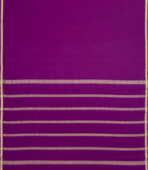 Purple Woven Mysore Silk Saree With Zari Border-MS3696