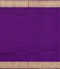 Purple Handloom Kanchipuram Silk Saree With Meena Buttas-KA15246