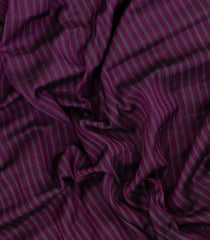 Magenta Handloom Gadwal Silk Cotton Saree With Stripes -GA0273