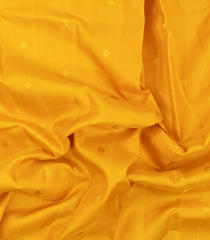 Mustard Handloom Kanchipuram Silk Saree With Zari Buttas-KA16806