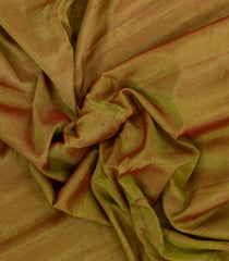 Olive Green Handloom Gadwal Silk Cotton Saree With Contrast Border-GA0484