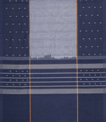 Grey Woven Rasipuram Cotton Sari With Contrast Border-RA2627