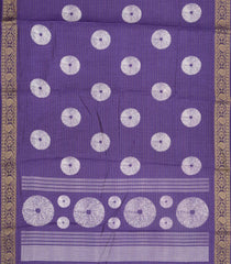 Violet Printed Synthetic Dola Silk Saree With Zari Stripes & Border-SY0403