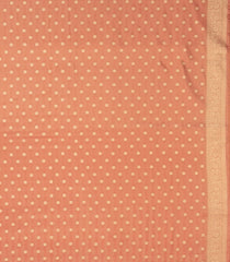 Peach Woven Art Dupion Tissue Saree With Floral Motifs-BL5858