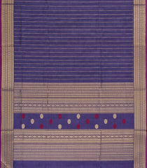 Lilac Handloom Silk Cotton Saree With Zari Stripes-SC3972