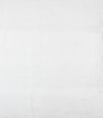 White Handloom Linen Saree With Flower Motifs-LI0748