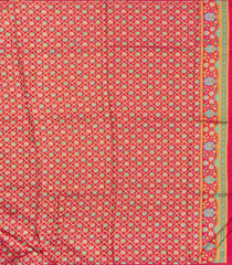 Black Printed Blended Viscose Saree With Position Printed Floral Motifs-BL5980