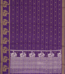 Lilac Printed Synthetics Dola Saree Zari Stripes & Buttas-BL5280