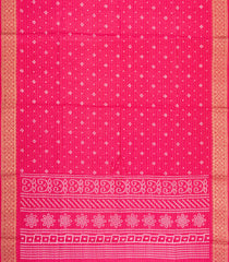 Red Printed Synthetic Dola Silk Saree With Zari Stripes & Border-SY0391
