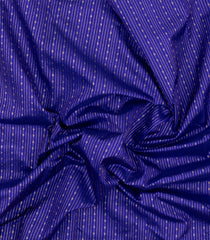 Blue Handloom Korvai Kanchipuram Silk Saree With Motif Zari Stripes-KA16831