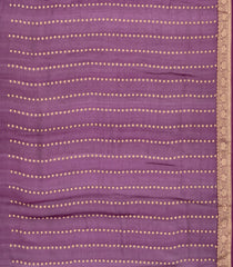 Dark Purple Woven Organza Saree With Tie & Dye Motifs -KS1051