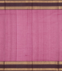 Pink Handloom Silk Cotton Saree With Zari Buttas & Contrast Border-SC4821
