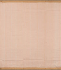 Light Peach Handloom Silk Cotton Saree With Zari Buttas-SC4580