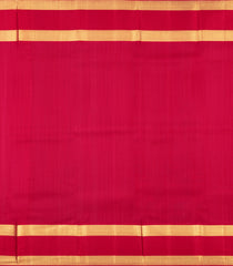 Crimson Handloom Kanchipuram Silk Saree With Combtooth Border-KA16607