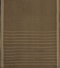 Dark Beige Woven Chirala Cotton Saree With Contrast Border-CR1412