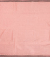 Baby Pink Woven Tussar Silk Saree With Dotted Stripes-TU3482